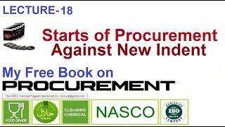 Starts of Procurement against New Indent. EdJoBiz