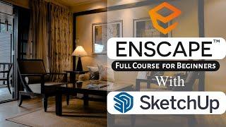 Enscape Tutorial Sketchup in Hindi | Enscape full Course for Beginners