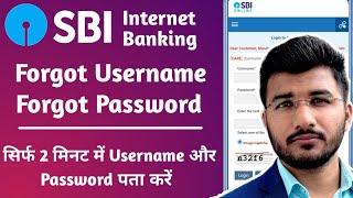 SBI Internet Banking Forgot Username and Login Password 2024 How to reset SBI username &  password