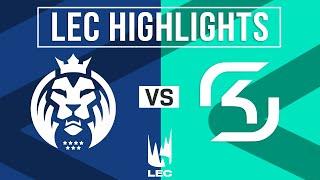 MAD vs SK Full Highlights | LEC 2024 Winter | MAD Lions vs SK Gaming