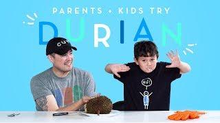 Parents & Kids Try Durian Together | Kids Try | HiHo Kids