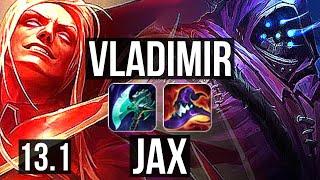 VLAD vs JAX (TOP) | Rank 3 Vlad, 6/0/2, 2.5M mastery, 400+ games, Dominating | EUW Challenger | 13.1