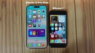 iPhone 7 Vs iPhone 15 Pro Max - Speed Test iOS 16 & iOS 17