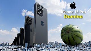 Giant iphone 15 pro Max Domino Effect