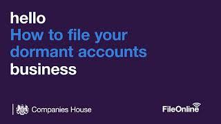 How to file your dormant accounts