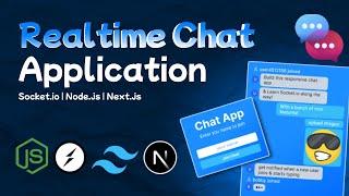 Build A Realtime Chat Application With Node.js | Socket.io & Next.js