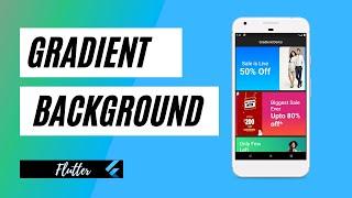 Flutter Gradient Background | Creating Shopping App Banner UI | Flutter Tutorials Speed Code