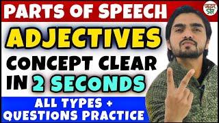 Adjective | Adjectives in English Grammar | Adjectives | Concept/Words/Definition/Clause/Phrase