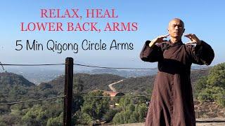 5 Minutes to RELAX and HEAL Lower Back, Arms | Qigong Circle Arm