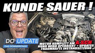 Kunde unglücklich, wir zerlegen sein Motor - OM 642 - Ölkühler, Turbo, AGR - + Donnerstags Updates