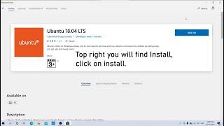 How To Install Ubuntu Application On Windows10