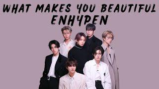 ENHYPEN (엔하이픈) - 'WHAT MAKES YOU BEAUTIFUL BY ONE DIRECTION' Color Coded Lyrics