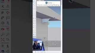 Simple Tricks to create Ceiling Profile Molding in SketchUp | Tutorial