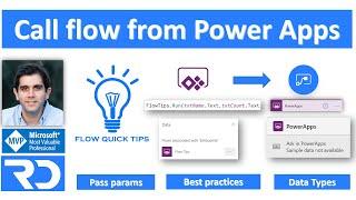 PowerApps call Power Automate flow with parameters