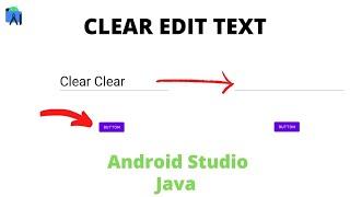 How to clear edit text on button click in android studio