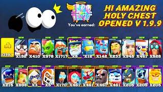 HI AMAZING HOLY CHEST UNLIMITED OPENED V 1.9.9 IN FRAG PRO SHOOTER HUBBLE