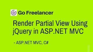 Render Partial View Using jQuery in ASP NET MVC