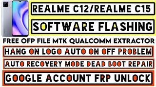 Realme C12 RMX2189 Flash Automatic Recovery Mode Realme C12 FRP Google Bypass Realme C15 Hard Reset