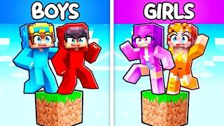 One BOYS Block vs One GIRLS Block in Minecraft!