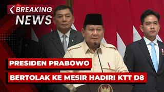 BREAKING NEWS - Presiden Prabowo Bertolak ke Mesir Hadiri KTT D8 dari Halim Perdanakusuma