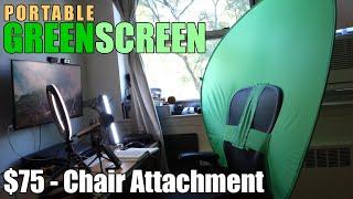 Portable Green Screen Review | Webaround background chair attachment