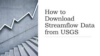 How to Download Streamflow (Discharge data) from USGS Water Data for Nation.