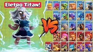 MAX Electro Titan VS All Troops! - Clash of Clans