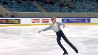 ISU 2014 Jr Grand Prix Dresden Men Short Program Daniil BERNADINER RUS