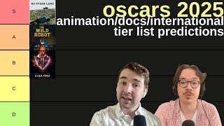 Oscars 2024/2025 Animated/Documentary/International Feature Tier Lists/Predictions (Post-Shortlists)