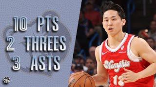 Yuki Kawamura 10 pts 2 threes 3 asts vs Thunder 24/25 season