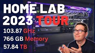 Home Lab Tour 2023 - VMware vSphere, vSAN, Proxmox, Docker, Unifi, Synology, MORE!