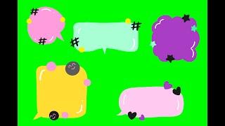 Speech bubbles (chat) Green Screen Effects