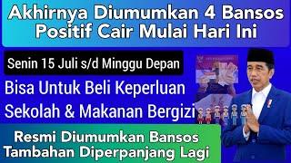 Pertama Masuk Sekolah 4 Bansos Resmi Di Cairkan Mulai Hari Ini Senin 15 Juli 2024