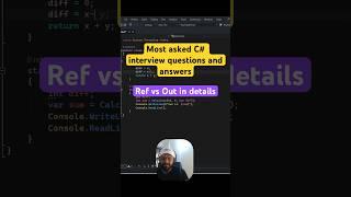 Ref vs Out in C# - complete demo #shorts #coding #csharp #dotnet #webdevelopment