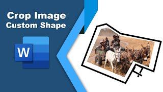 How to crop pictures into custom shapes in word
