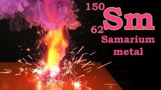 Sm: Samarium element, chemical reactions