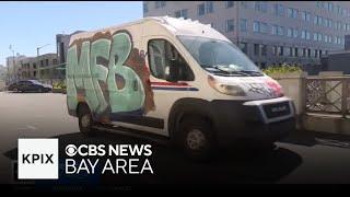 Postal trucks become a frequent target of taggers in Oakland