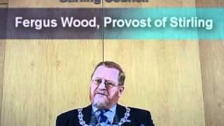 Stirling Provost Fergus Wood promoting Stirling from Stirlingonvideo.co.uk