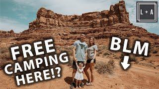 Visiting Valley of the Gods FREE CAMPING BLM Land AND USA's SCARIEST HIGHWAY 