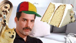 Freddie Mercury gets some cake