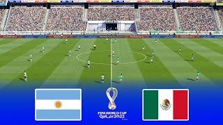 ARGENTINA VS MEXICO • FIFA WORLD CUP QATAR 2022 • eFootball PES 2021