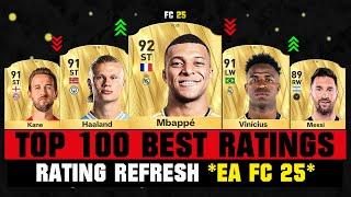 FIFA 25 | TOP 100 BEST PLAYER RATINGS (EA FC 25)!  ft. Mbappe, Haaland, Messi…