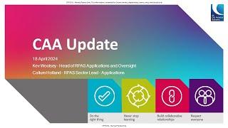 DISCO, Atypical Air Environment: Watch this update from the CAA on key regulatory activities.