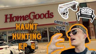 Haunt Hunt 6: SPIDER BENCH HUNTING - Halloween Decor Shopping - Homegoods, Menards, Spirit + More