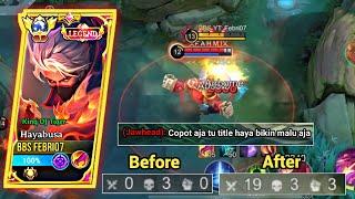 Push Rank Awal Seasoan !! Hayabusa Gw Di Remehin Ending nya Bikin Musuh ? | Build Hayabusa Tersakit