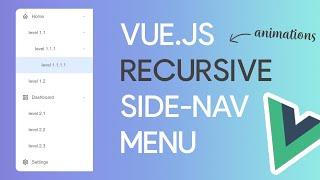 Recursive Side-nav Menu built with Vue.js (part 1)