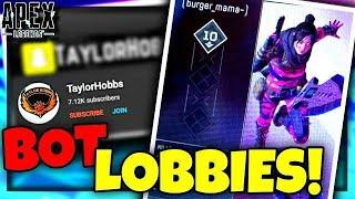 Taylor Hobbs EXPLAINS How To Get Into BOT LOBBIES In Apex Legends Season 8!