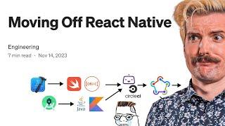 Moving Off React Native