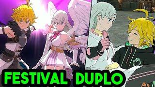 MELIODAS E ELIZABETH FESTIVAL DUPLOS ESTÃO AQUI! RESUMO DA LIVE! - The Seven Deadly Sins Grand Cross