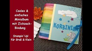 Cooles, schnelles Minialbum mit Zick-zack-Bindung - Stampin'Up! für Groß & Klein